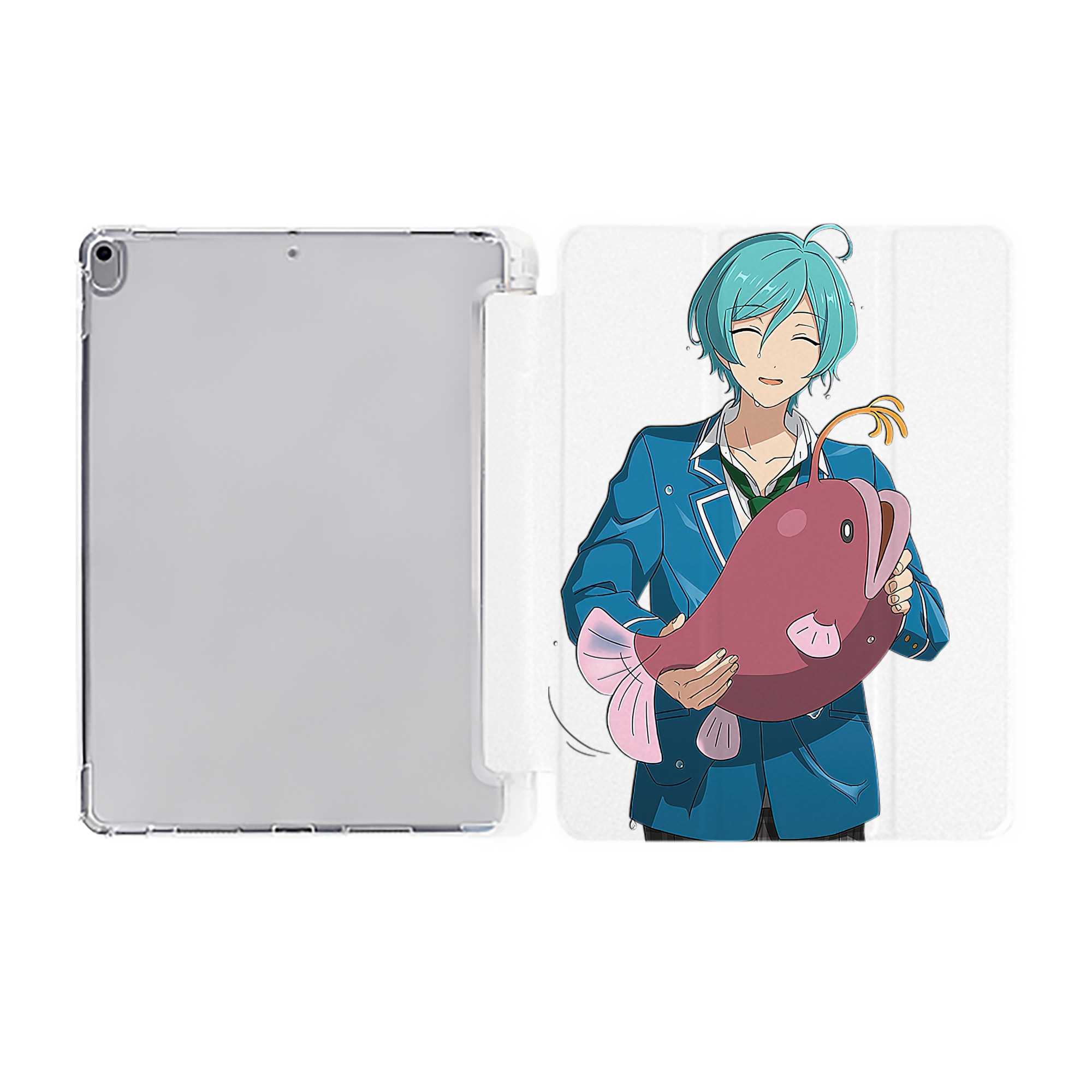 （画像用） あんさんぶるスターズ! Ensemble Stars IPad ケース ペン収納付き 三つ折りスタンド PUレザー×シリコン 対応機種9.5/10.5/10.9インチ